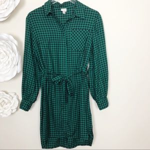 Plaid Green and Black dress